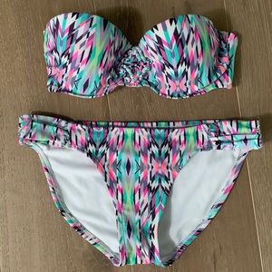 Neon Strapless Bikini